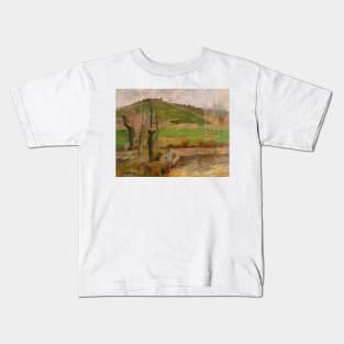 Landscape near Pont-Aven by Paul Gauguin Kids T-Shirt